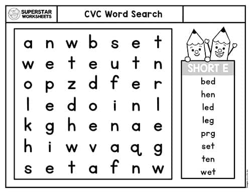 CVC Worksheets -Worksheets Library