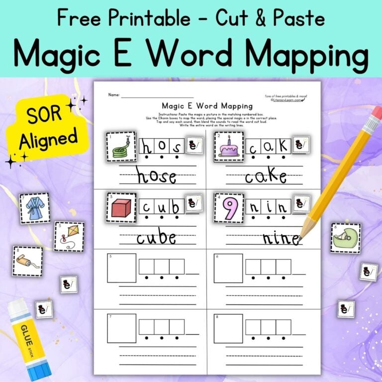 CVCe Word Mapping - Free Printable Worksheet - Literacy Learn