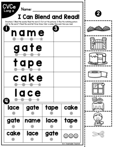 Blend and Read - CVCe Words - A Teachable Teacher