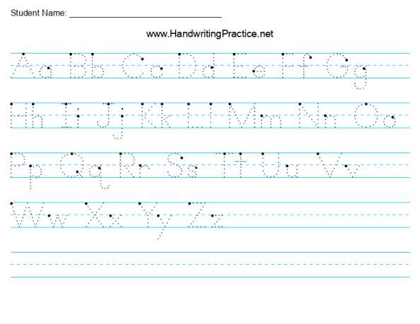DNealian Style Writing Worksheets - HandwritingPractice.net
