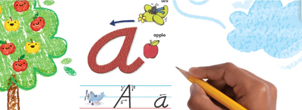 d nealian handwriting clipart
