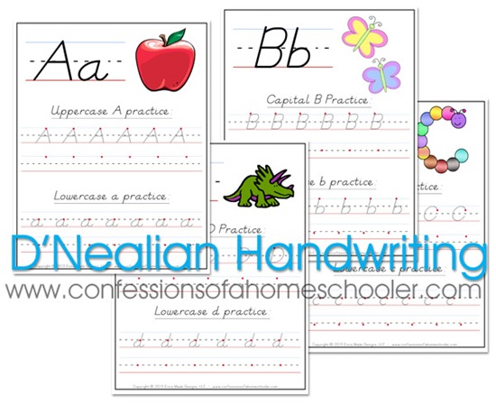 DNealian Handwriting Worksheets - Confessions of a Homeschooler