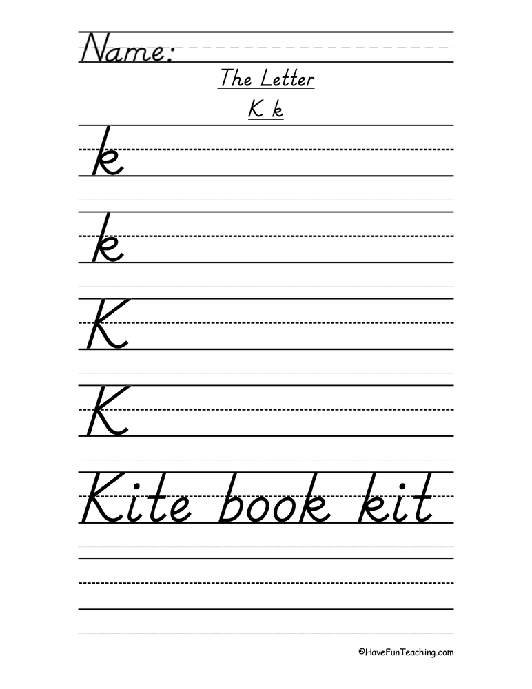d nealian style handwriting worksheet