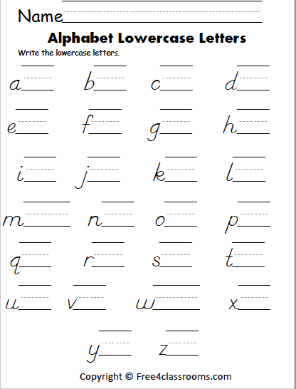 Free Lowercase DNealian Letter Writing Worksheet - Free ...