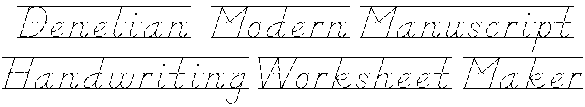 d nealion handwriting worksheet
