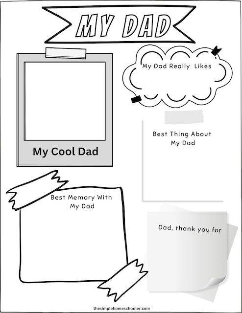 10 Super All About My Dad Worksheets: Easy Print - The Simple ...