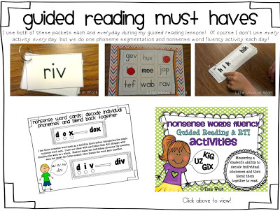 Kindergarten Guided Reading/Daily 5 Block! All in one post ...