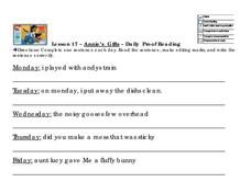 Annies Gifts - Daily Proofreading Worksheet for 2nd - 4th Grade ...
