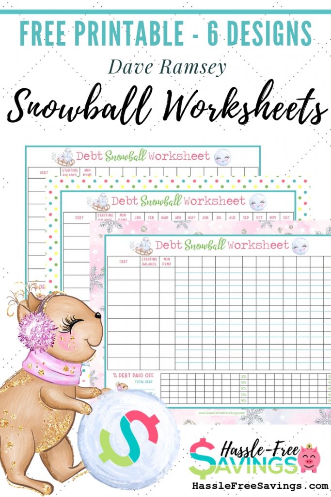dave ramsey debt snowball worksheet