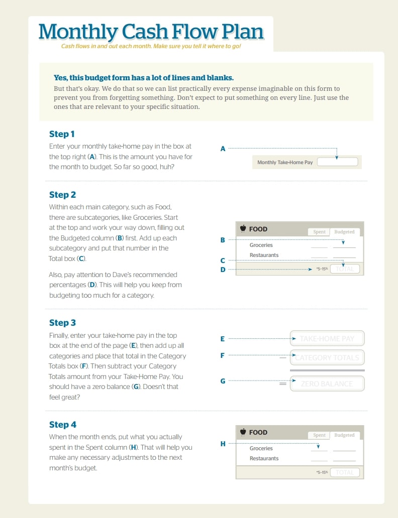 Dave Ramsey Budget Forms: Download, Create, Edit, Fill, and Print