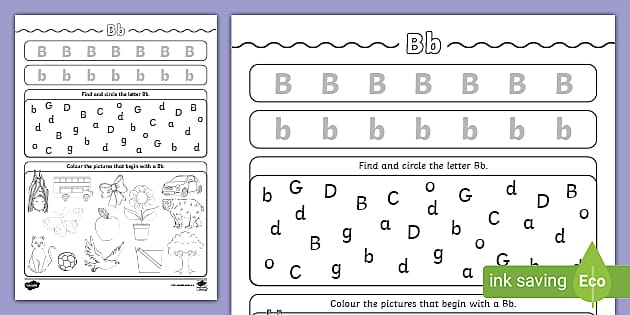Letter find worksheets - The Measured Mom