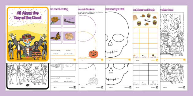 All About the Day of the Dead Activity Booklet for K-2nd Grade