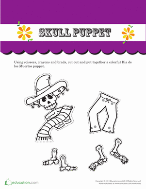 day of the dead worksheet