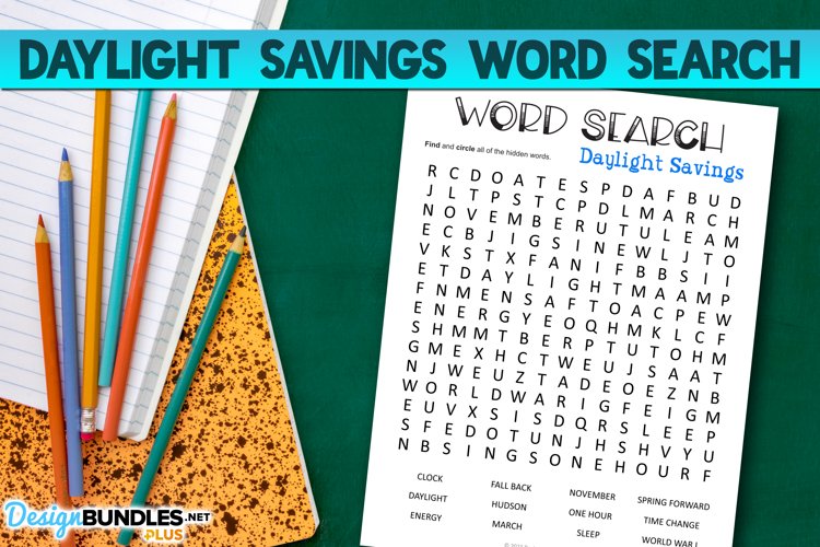 Daylight Savings Word Search Printable Worksheet Worksheets Library