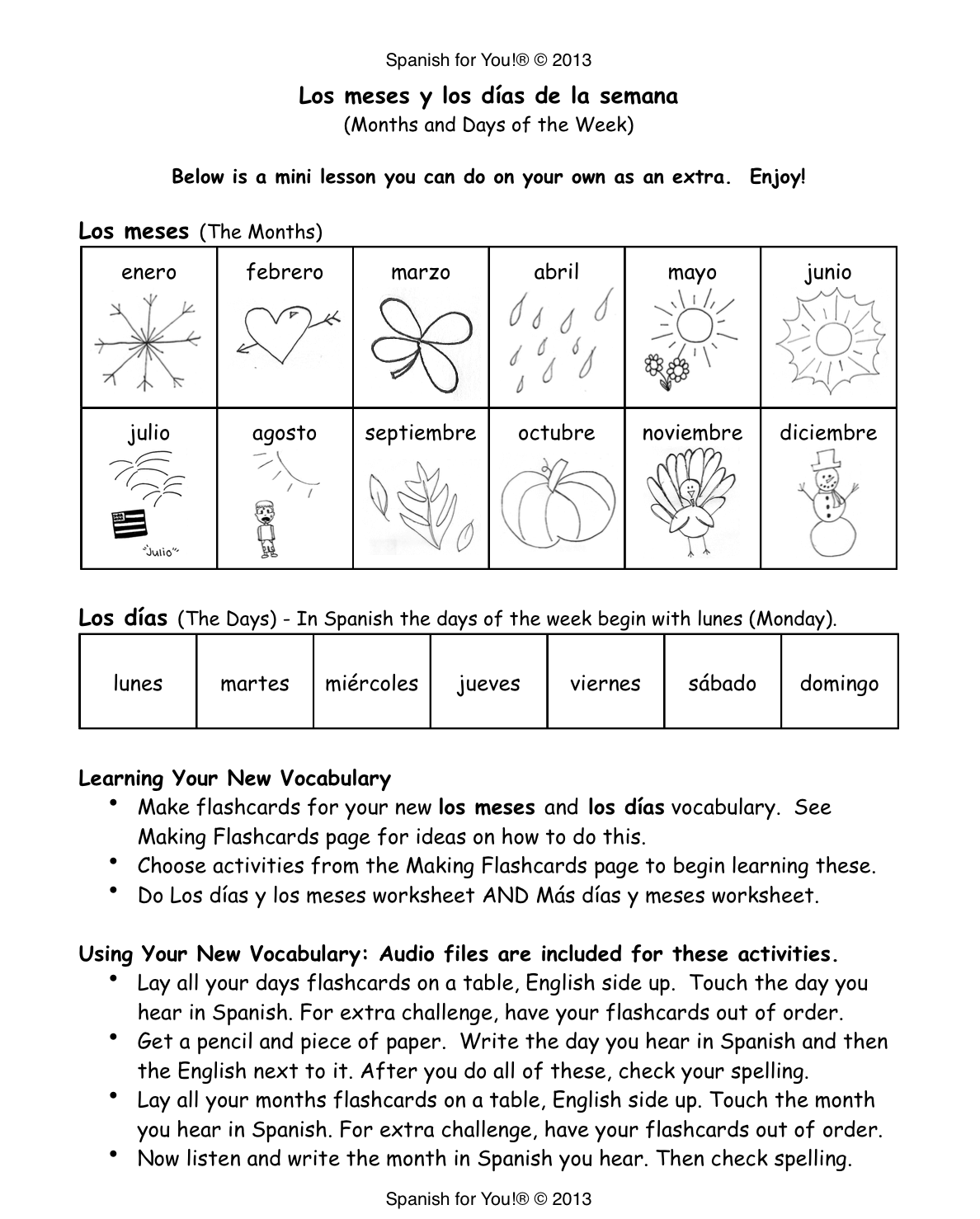 months-and-days-of-the-week-in-spanish-mommymaleta-worksheets-library for Free Printable Days Of The Week In Spanish Months And Days Of The Week In Spanish - MommyMaleta - Worksheets Library for Free Printable Days Of The Week In Spanish