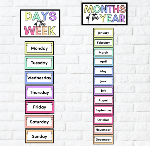 days of the week printable worksheet