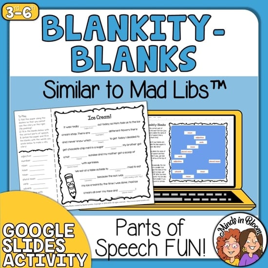 Blankity-Blanks Bundle Similar to Mad Libs‚Ñ¢ Fun Activities Print ...