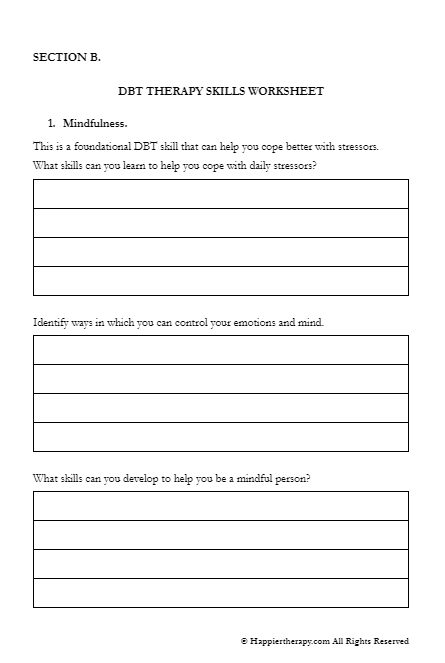 DBT cheat sheet therapy worksheet - LightandSaltDesign