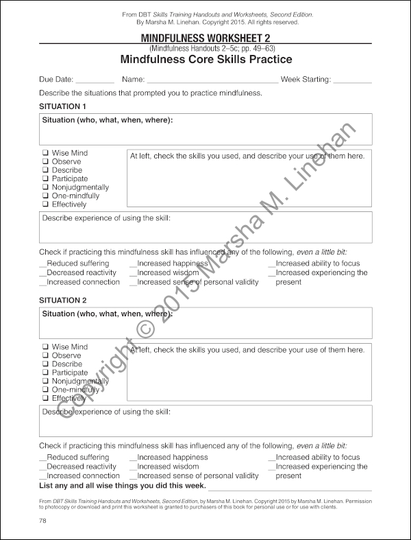 dbt skills manual worksheet