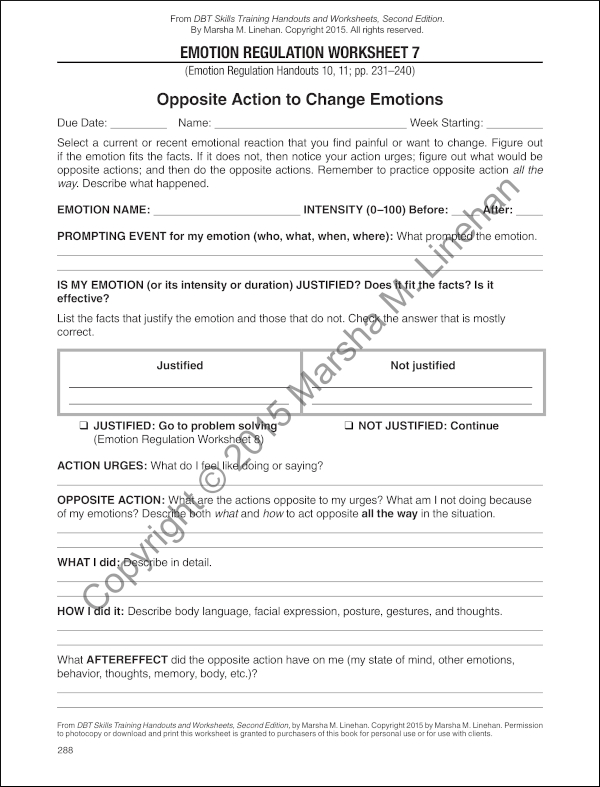 DBT Skills Training Handouts and Worksheets: Second Edition