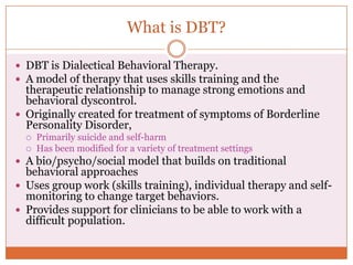 dbt therapy treatment powerpoint