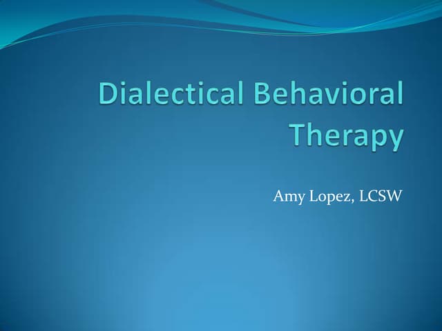 What is DBT? | PPT