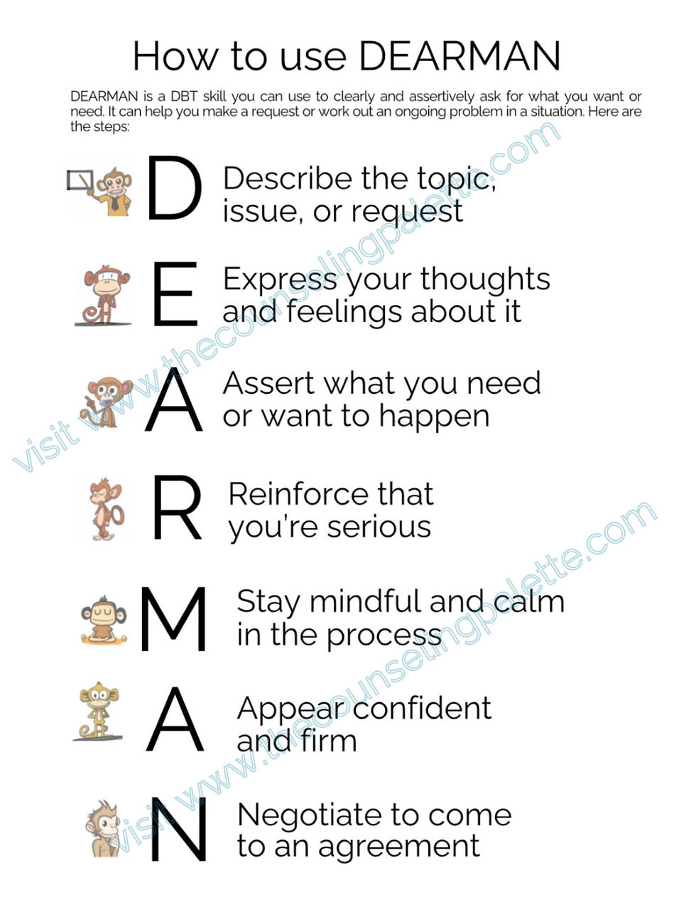 dbt worksheet for patients