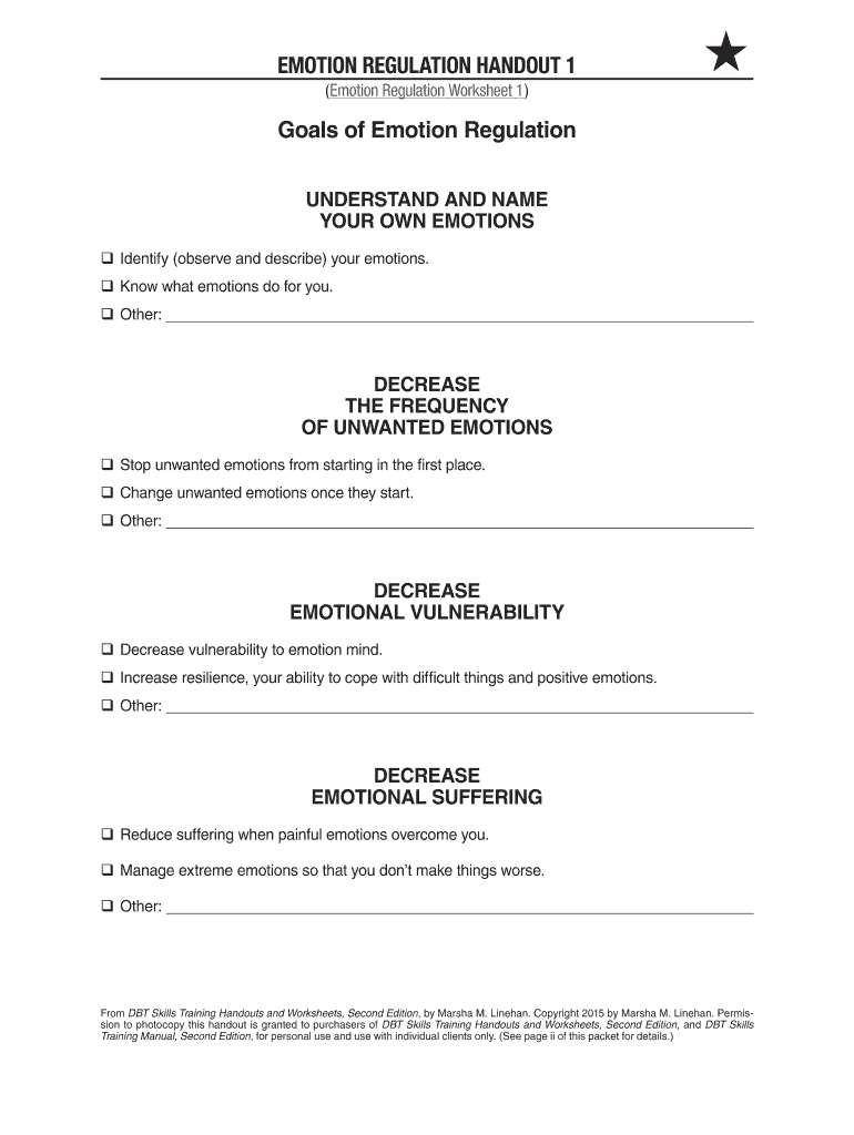 DBT Worksheets - Shine and Thrive Therapy