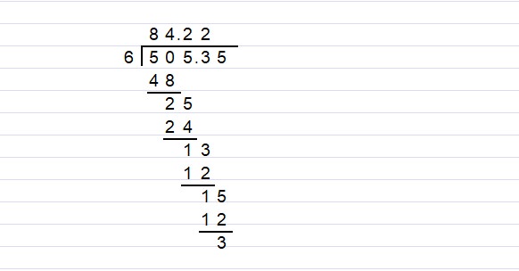 Dividing decimals worksheet for 5th and 6th grade - Free printable PDF