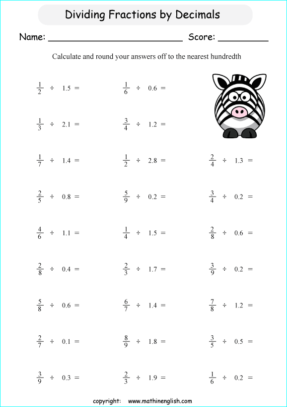Printable primary math worksheet for math grades 1 to 6 based on ...
