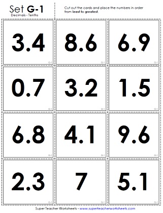 Decimal Worksheets