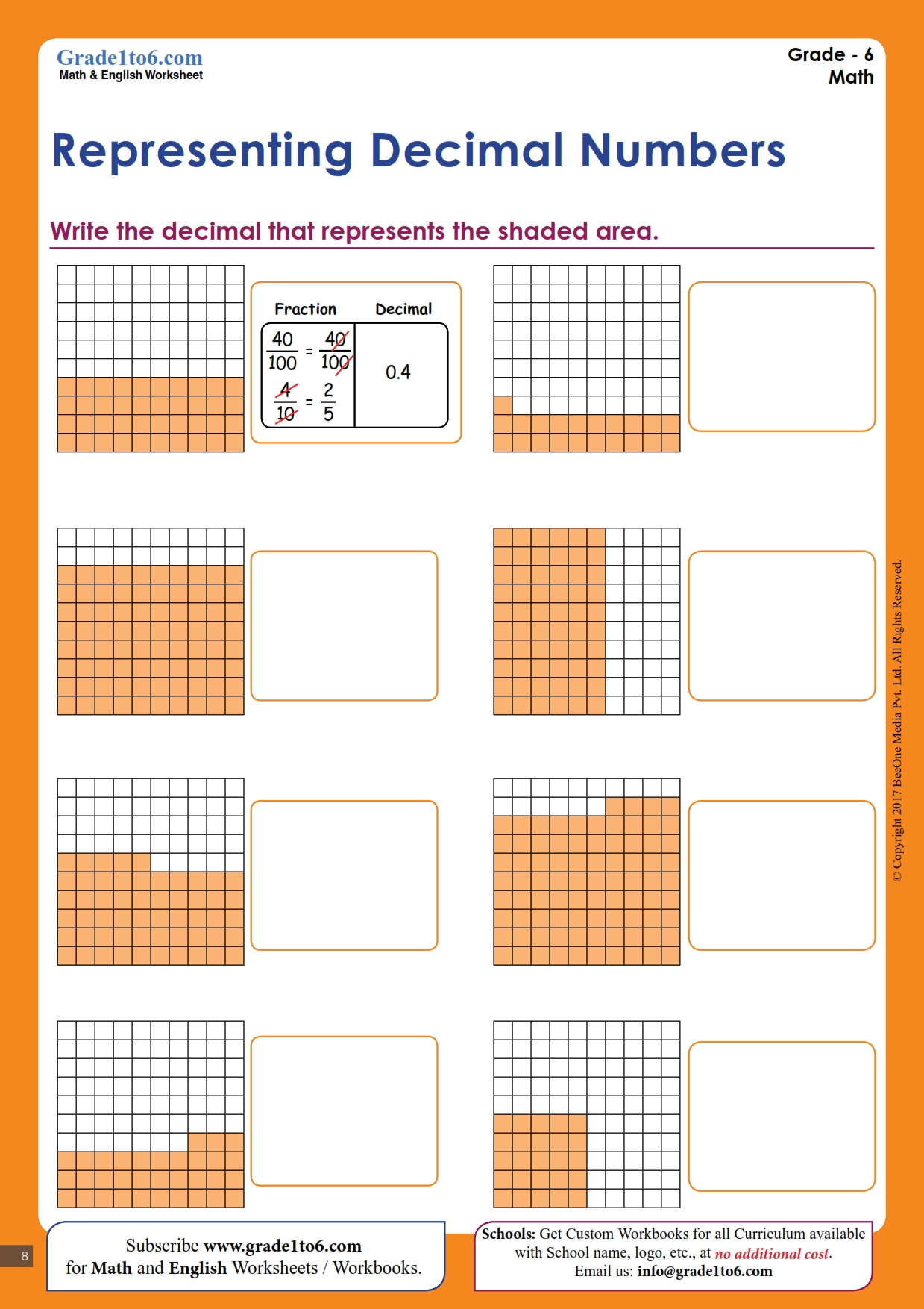 decimals worksheet grade 5