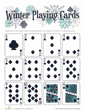 Playing Cards | Worksheet 
