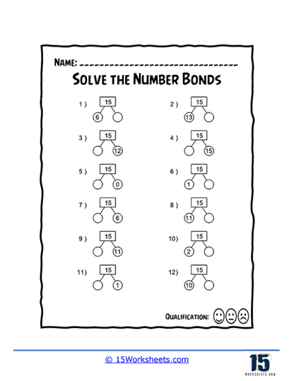 decomposing numbers kindergarten worksheet