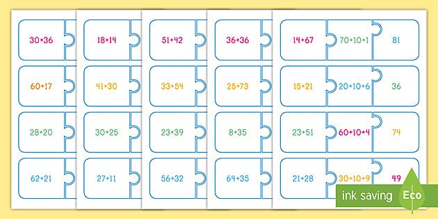 Decompose Two-Digit Numbers Puzzle (teacher made) - Twinkl