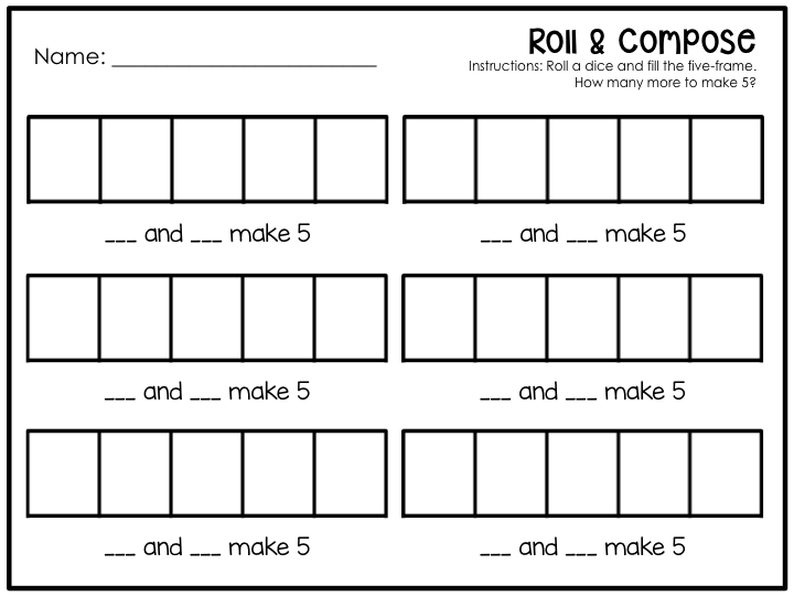 Teaching Composing Numbers in FDK - A Pinch of Kinder