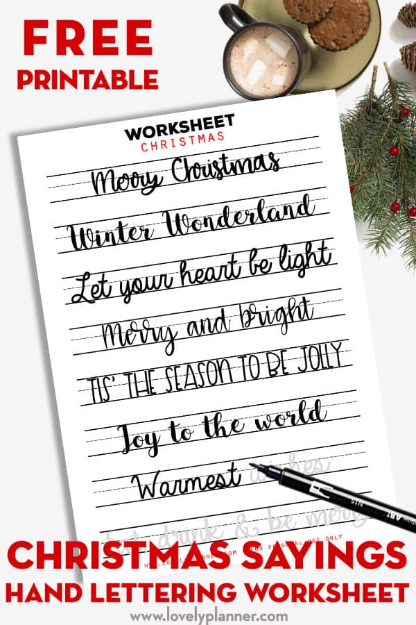 decorative lettering worksheet