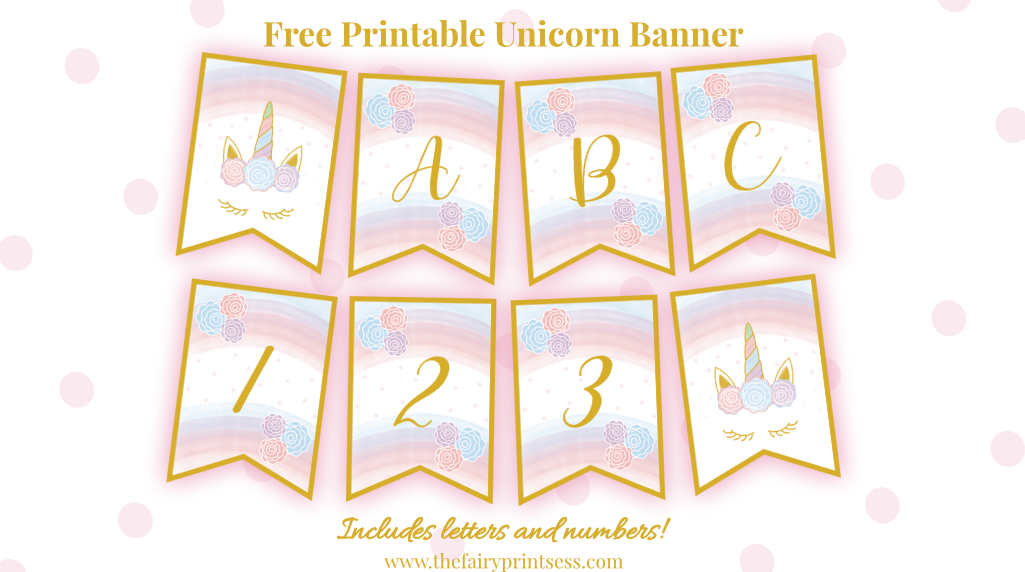 Free Printable Unicorn Banner - Perfect for Party Decor and More!