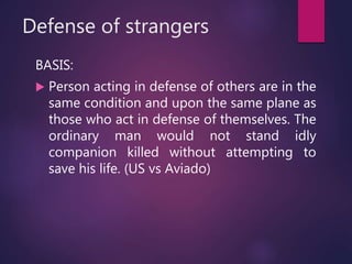 defense of others