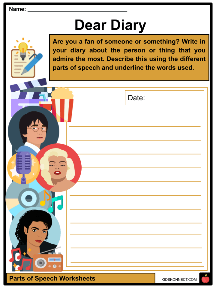 Parts of Speech Facts &  Worksheets | Examples &  Definition