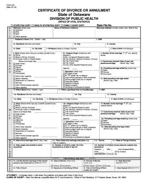 delaware printable divorce papers