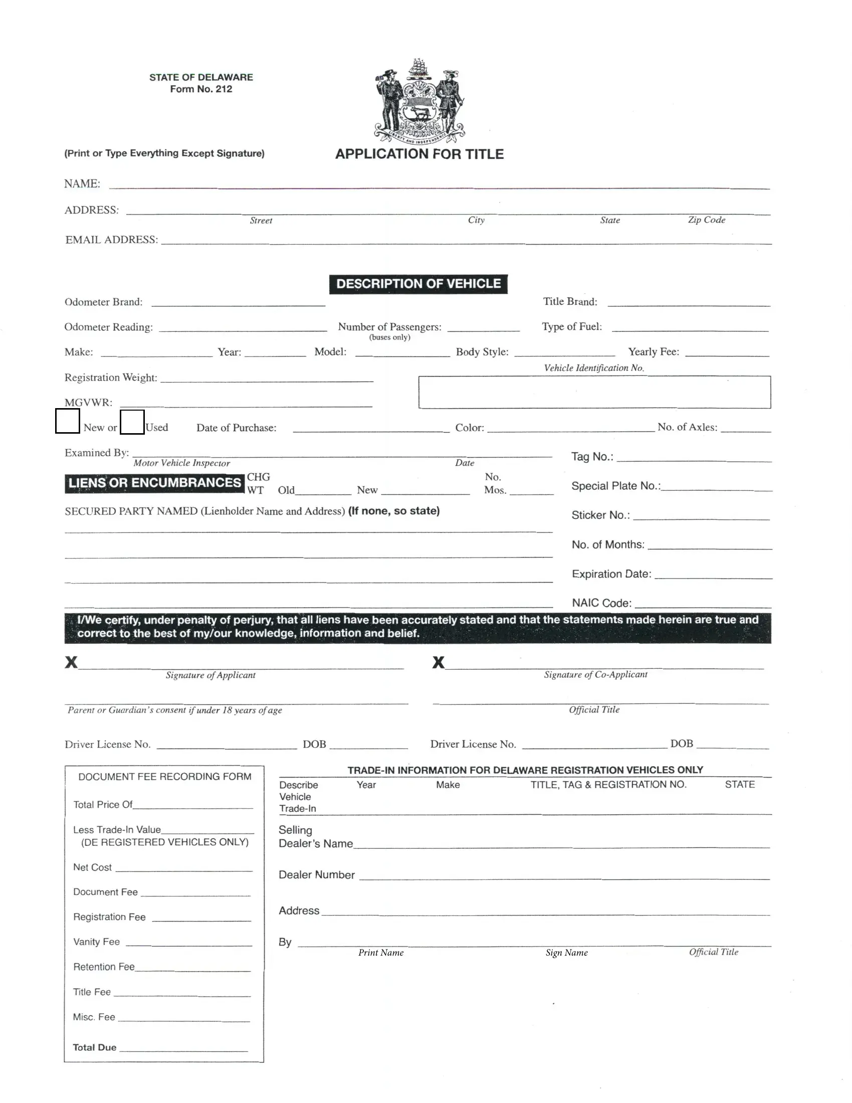 delaware printable divorce papers