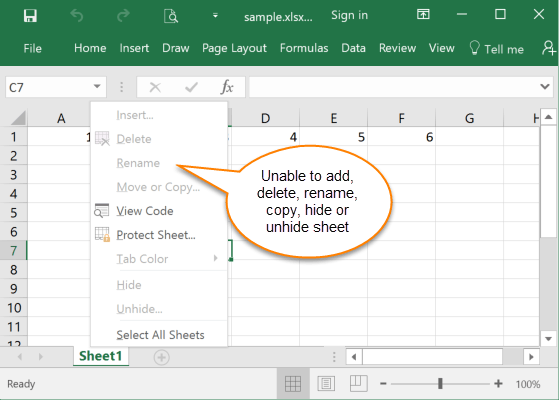 Fix: Unable to Delete or Add Sheet in Excel 2016 / 2013