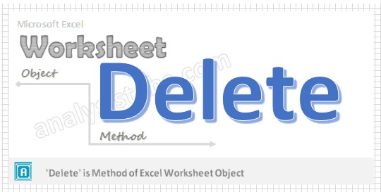 Delete Worksheet Method VBA - Explained with Examples - Worksheets Library