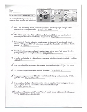 denial worksheet for college