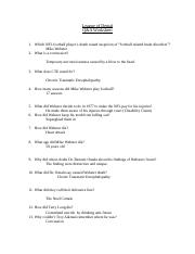 League of denial QA Form - League of Denial Q& A Worksheet 1. Which ...