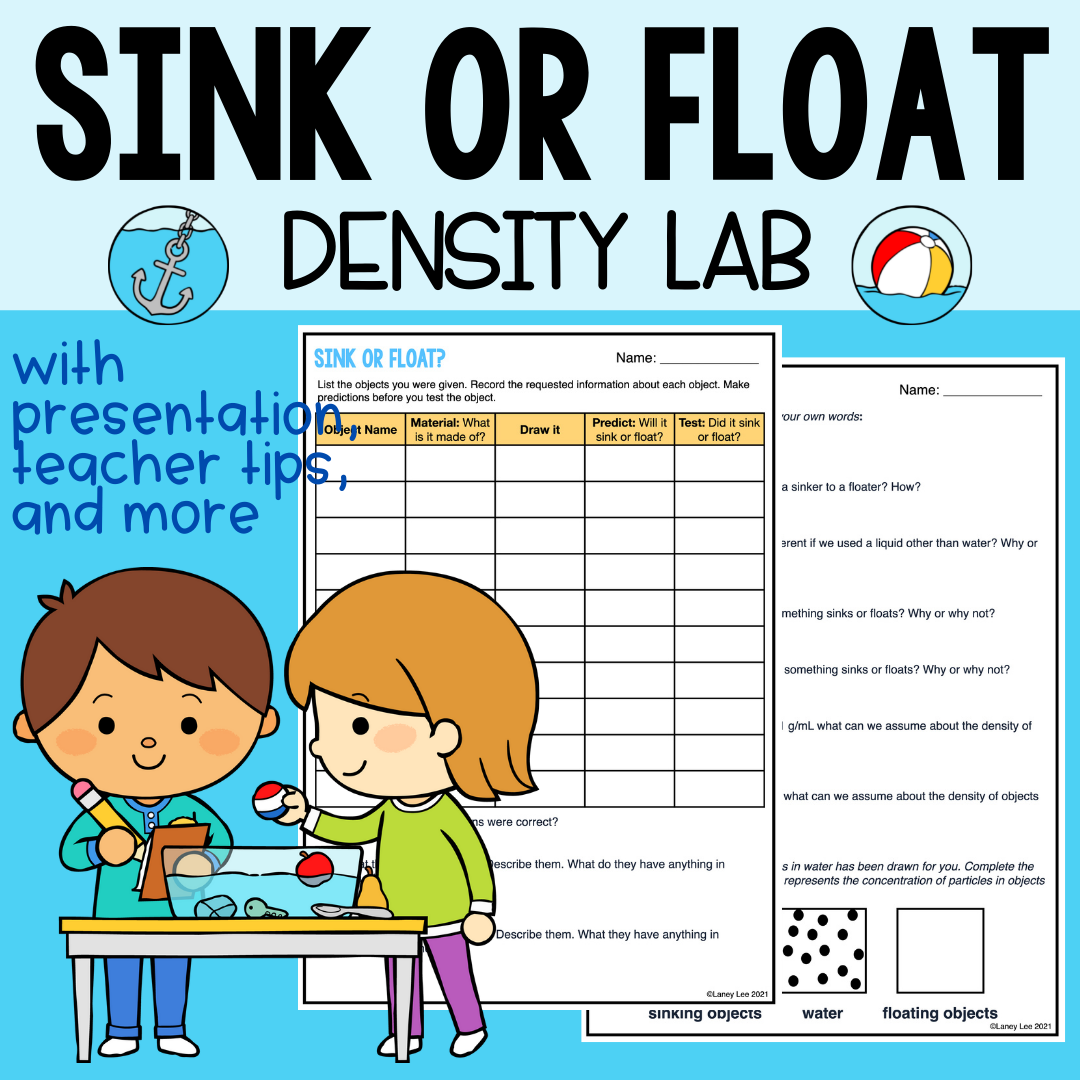 Sink or Float Density Experiment Laney Lee Worksheets Library