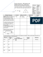 Density Practice Worksheet #1 | PDF