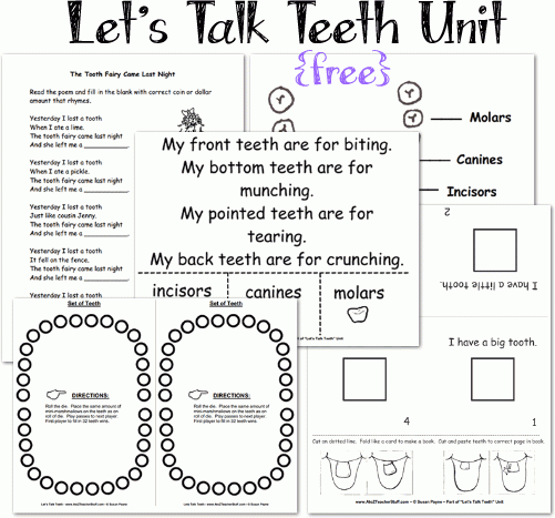 dental health month printables