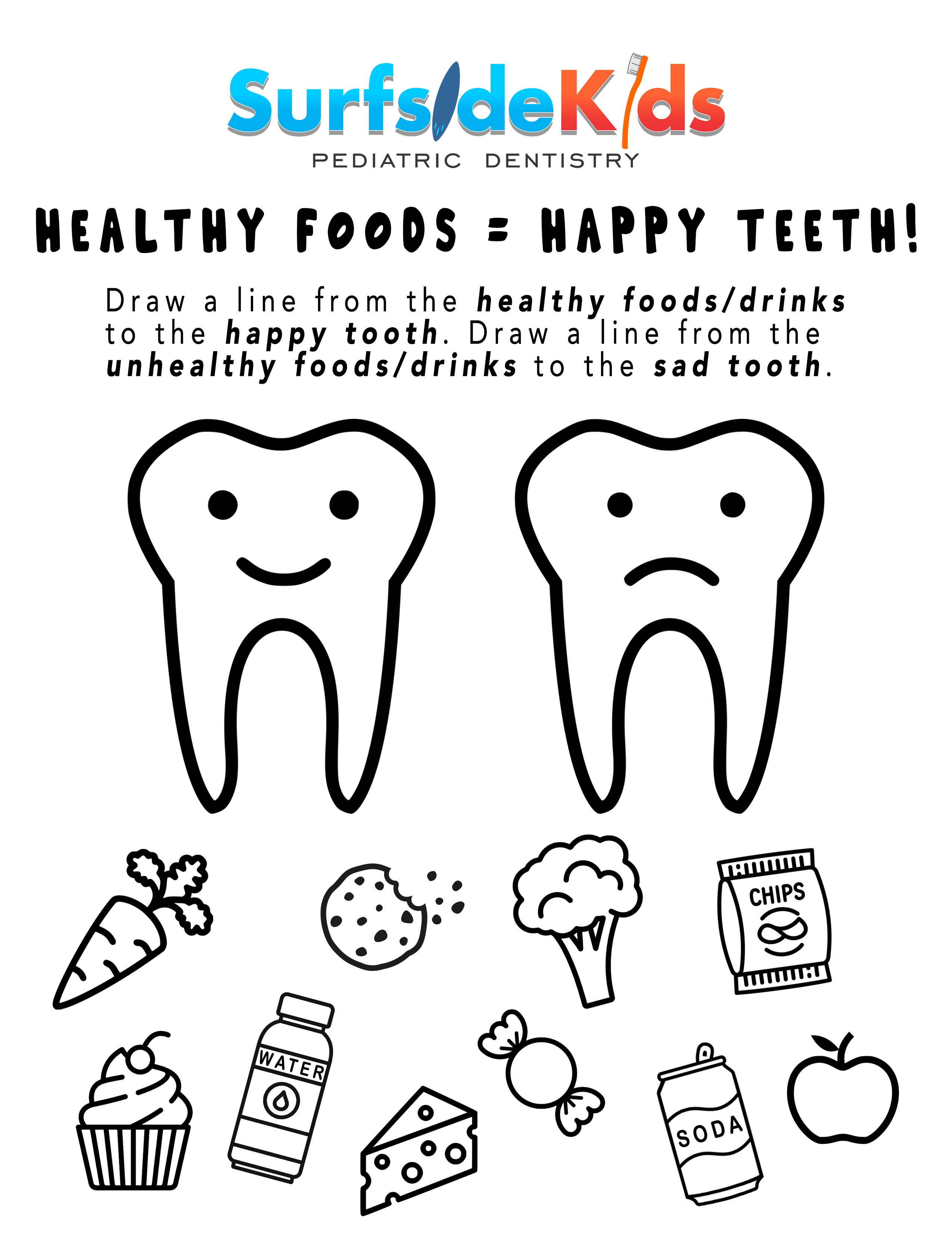 dental health month worksheet